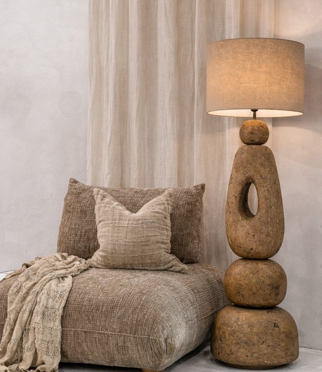 Bazar Bizar Antwerp De Lampatha Christie vloerlamp - modderkleur - XL