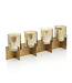 Bazar Bizar Antwerp De Quarta kandelaar - goud - H16,5xB53xD13 cm