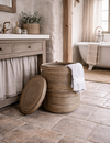 Rene Houtman Wasmand Rond Naturel Rotan | H66 x D55 cm