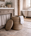 Rene Houtman Wasmand Rond Naturel Rotan | H66 x D55 cm