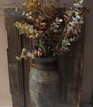 Rene Houtman Wandpaneel Met Vaas/Kruik | Houten Lijst | H52xB32 cm