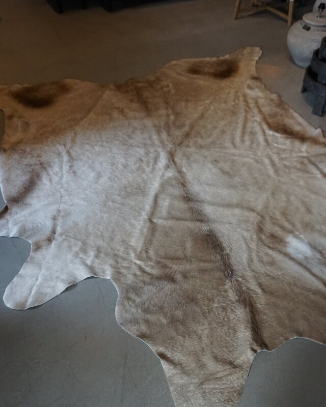 Rene Houtman Koeienhuid Vloerkleed | Beige | L250 x B232 cm