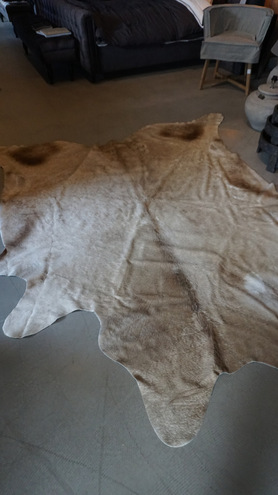 Rene Houtman Koeienhuid Vloerkleed | Beige | L250 x B232 cm