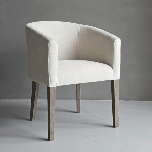 Luksa Home Collection Eetkamerstoel Sophie 100% Linnen - Taupe Of Beige