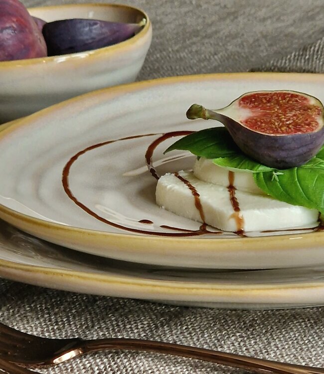 Luksa Home Collection Dinerbord Trulli | Beige | Set Van 2 | H3xØ28 cm