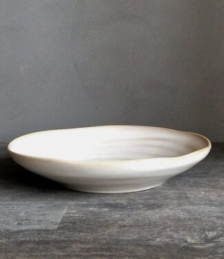 Luksa Home Collection Diepbord Trulli | Beige | Set Van 2 | Ø24,5 x H5 cm