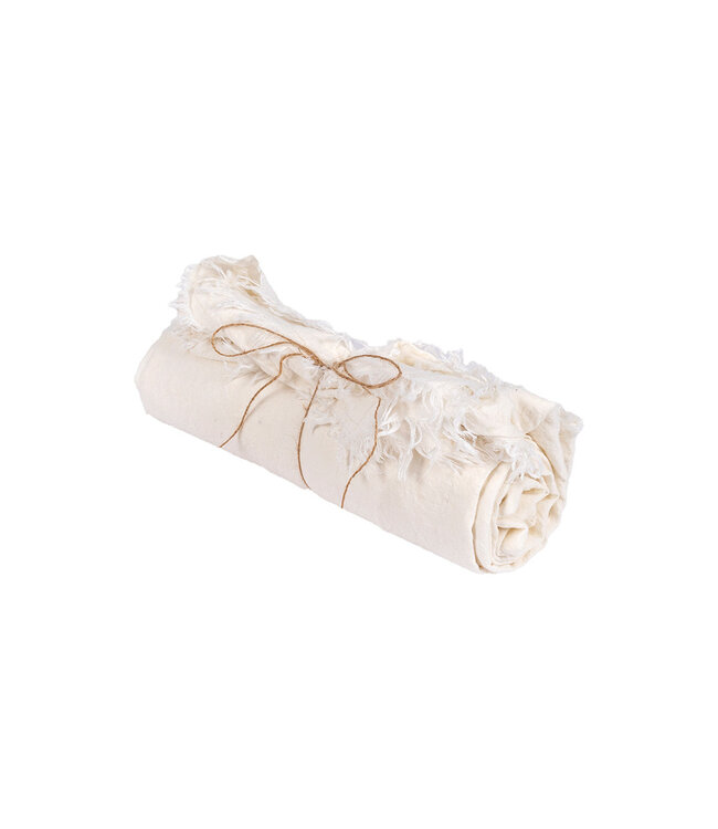 Bazar Bizar Het Linnen Tafelkleed - Wit - 150x200