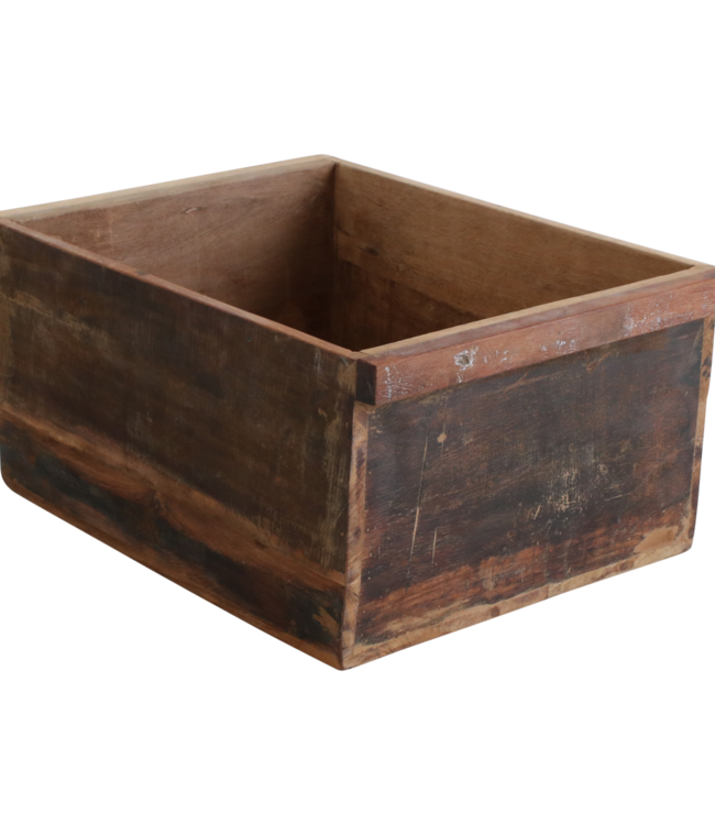 Raw Materials Amsterdam Factory opbergbox - FSC-gecertificeerd gerecycled hout - 42 x 20 x 30 cm