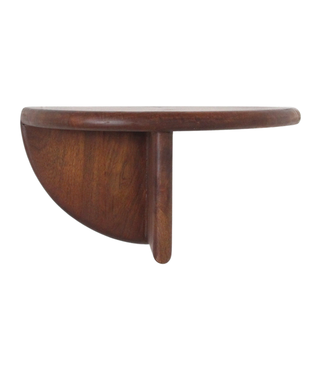 Raw Materials Amsterdam Ronde mangohouten wandplank met afgeronde rand