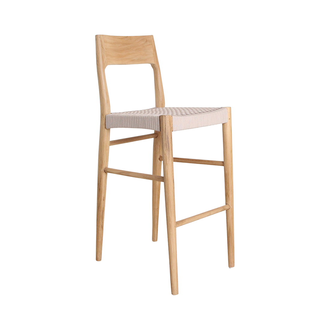 Raw Materials Amsterdam Freya teakhouten barstoel voor buiten