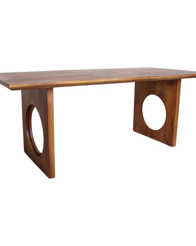 Raw Materials Amsterdam Bolle, afgeschuinde Loop mangohouten eettafel - 180 cm