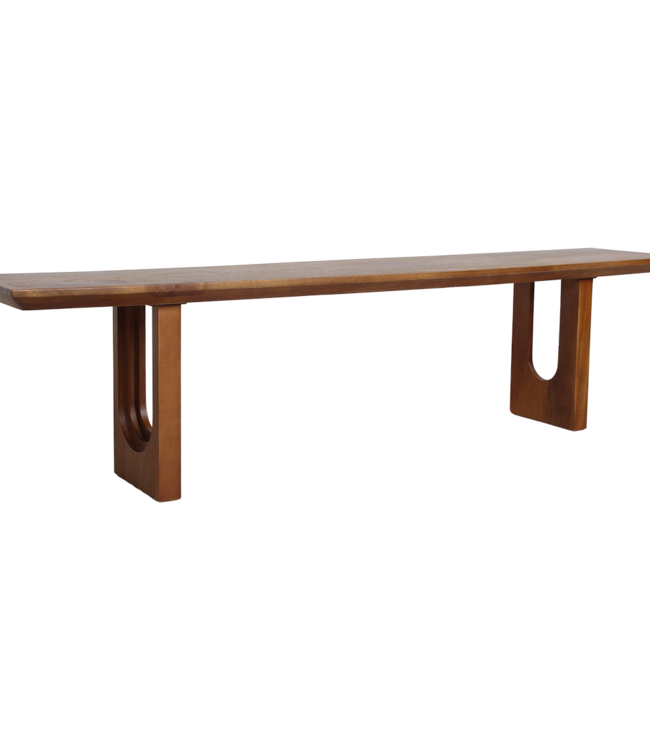 Raw Materials Amsterdam Mangohouten eetkamerbank met afgeronde en afgeschuinde randen - 180 cm