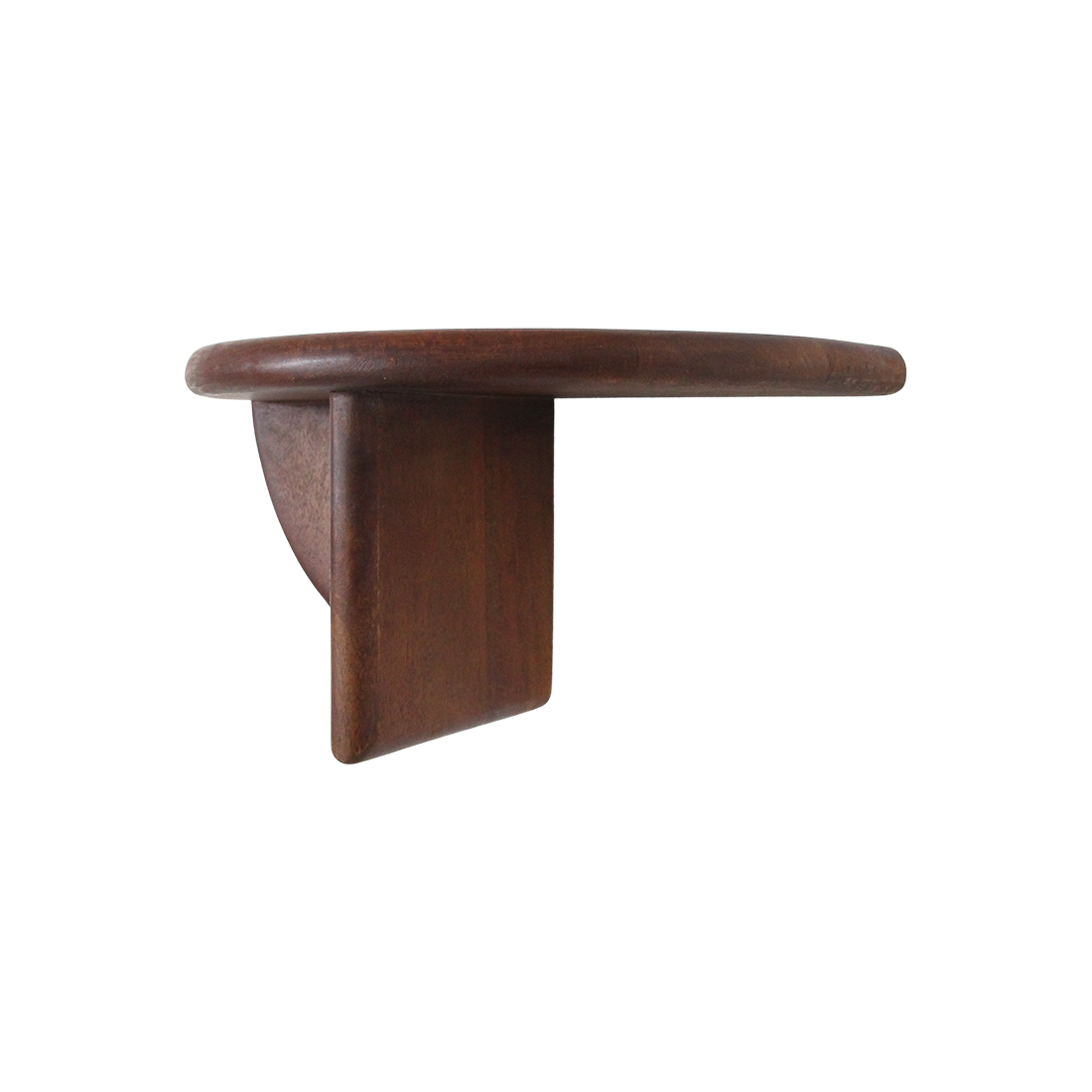 Raw Materials Amsterdam Ronde mangohouten wandplank met afgeronde rand