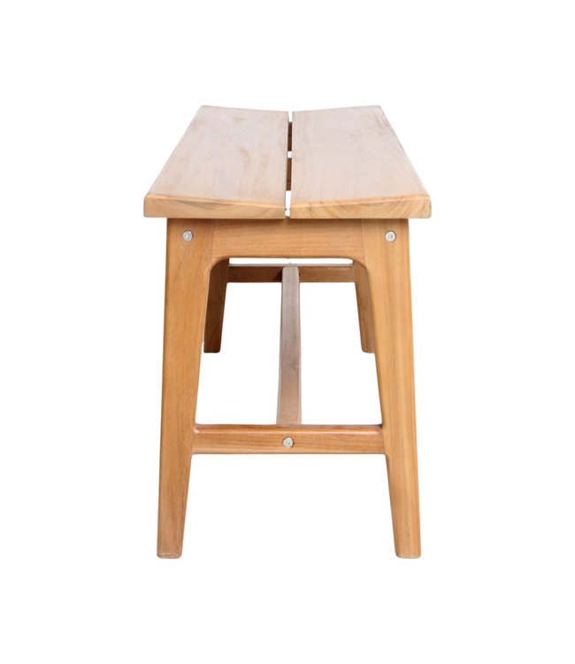 Raw Materials Amsterdam Teakhouten bankje - 120x35x48 cm