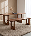 Raw Materials Amsterdam Afgerond en afgeschuind mangohouten eetkamerbank - 180 cm