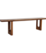 Raw Materials Amsterdam Afgeronde en afgeschuinde mangohouten eetkamerbank - 180 cm
