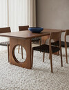 Raw Materials Amsterdam Eettafel 'Loop' van mangohout met afgeronde en afgeschuinde rand - 200 cm
