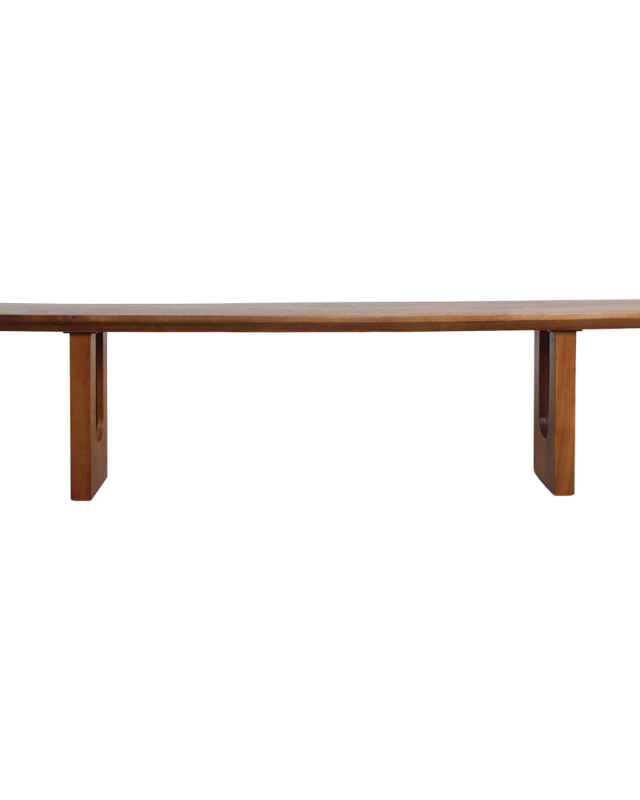 Raw Materials Amsterdam Mangohouten eetkamerbank met afgeronde en afgeschuinde randen - 180 cm
