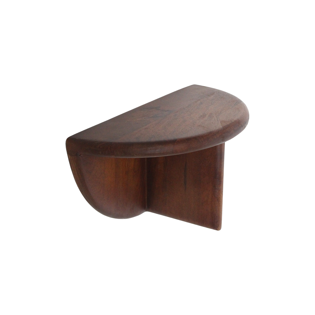 Raw Materials Amsterdam Ronde mangohouten wandplank met afgeronde rand