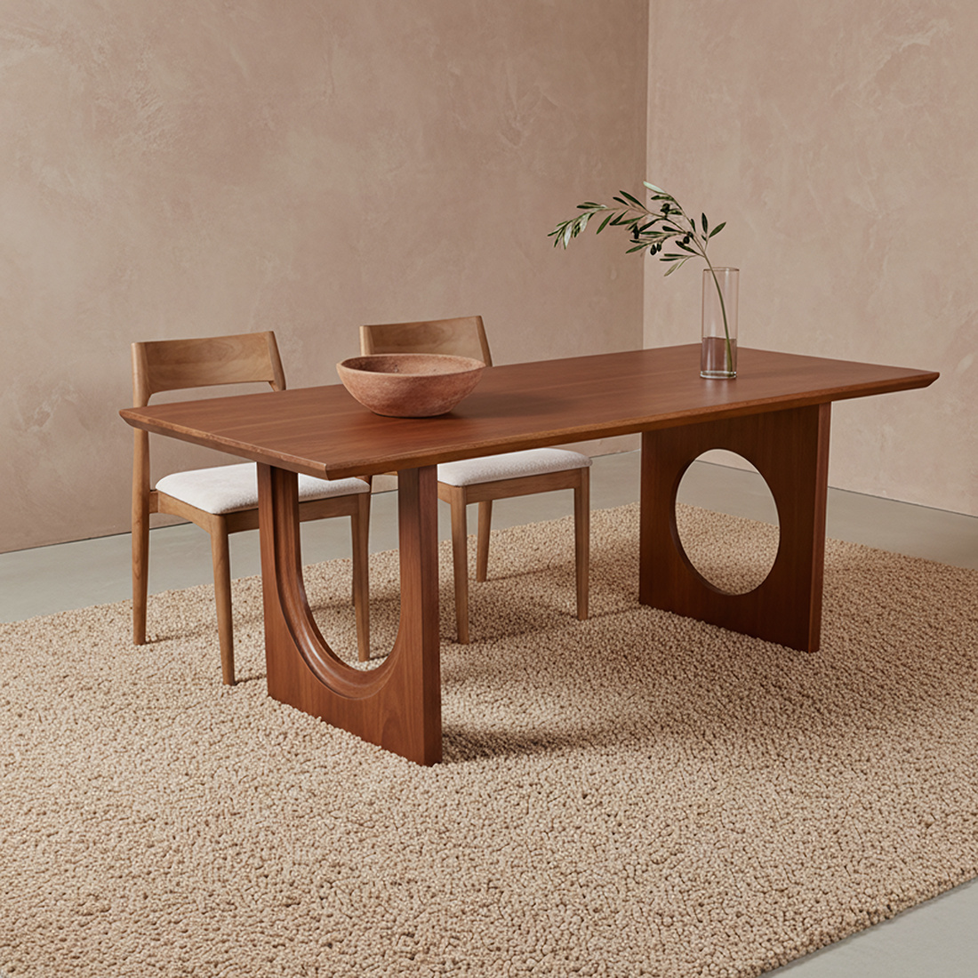 Raw Materials Amsterdam Afgerond en afgeschuind mix mangohouten eettafel - 240 cm