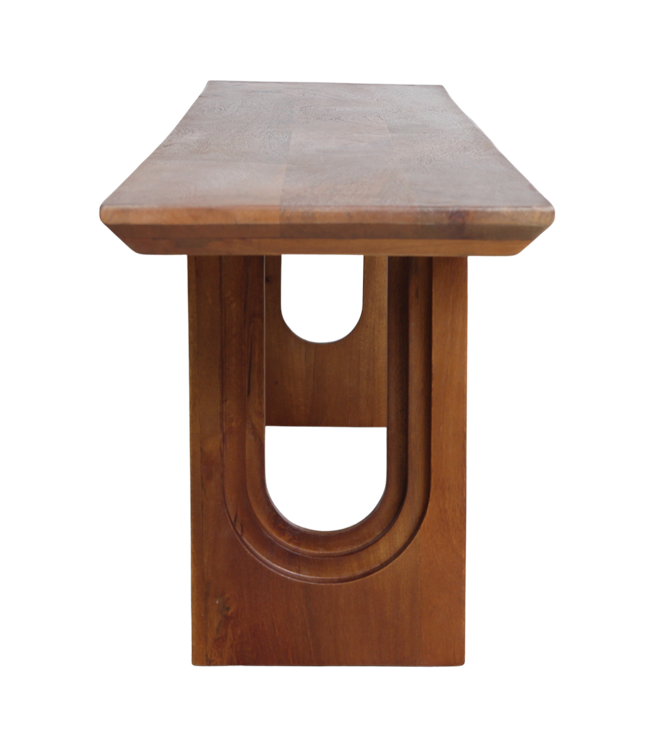 Raw Materials Amsterdam Afgerond en afgeschuind mangohouten eetkamerbank - 180 cm