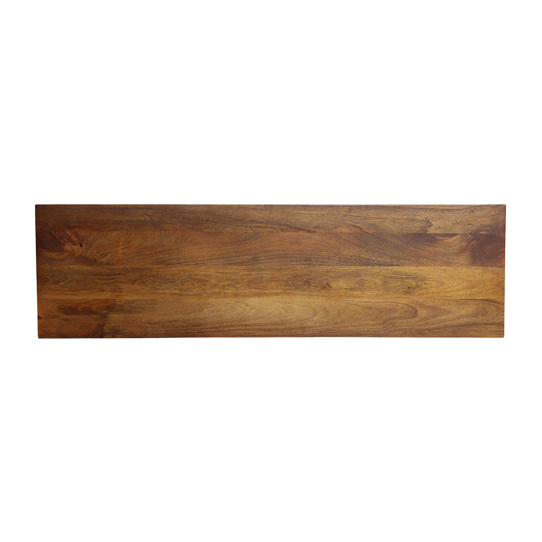 Raw Materials Amsterdam Mangohouten wandtafel met afgeronde en afgeschuinde randen