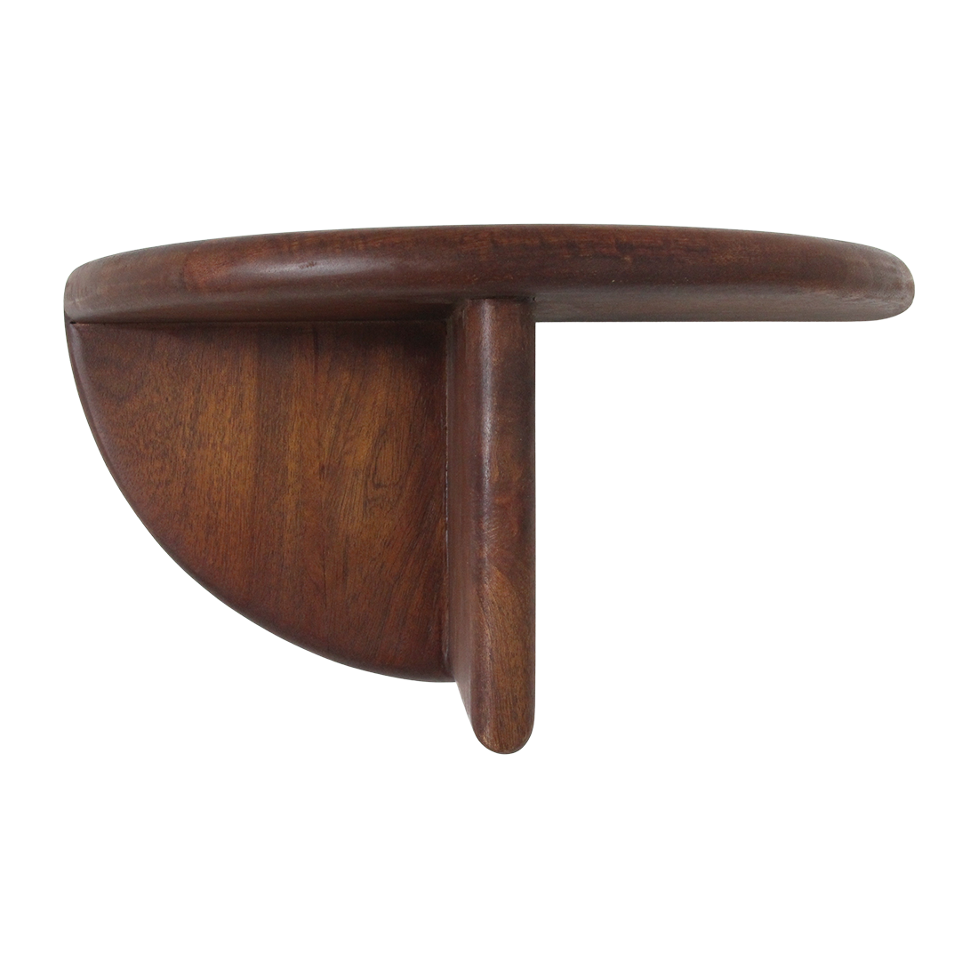 Raw Materials Amsterdam Ronde mangohouten wandplank met afgeronde rand