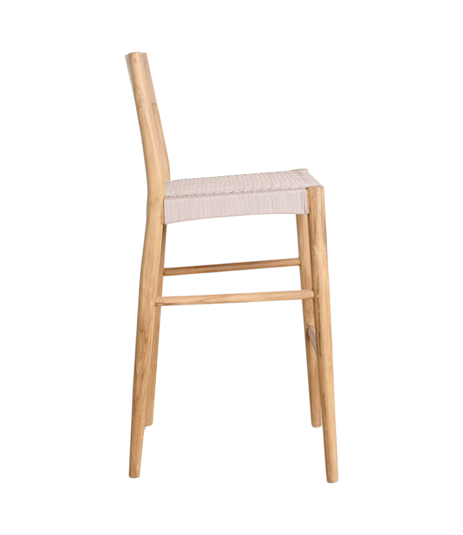Raw Materials Amsterdam Freya teakhouten barstoel voor buiten