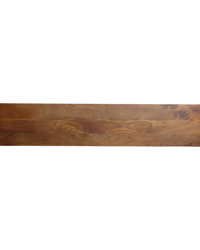 Raw Materials Amsterdam Afgeronde en afgeschuinde mangohouten eetkamerbank - 180 cm