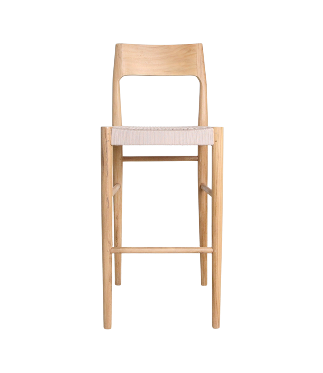 Raw Materials Amsterdam Freya teakhouten barstoel voor buiten