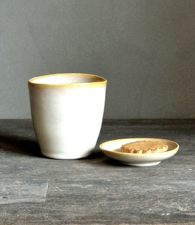 Luksa Home Collection Koffiekop Trulli | Beige | 4 Stuks | H8,5 x D8,5 cm