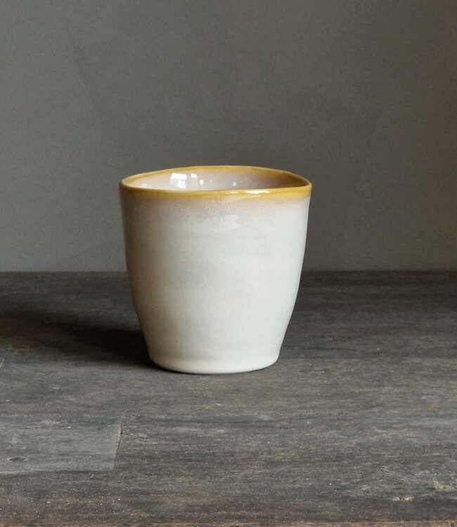 Luksa Home Collection Koffiekop Trulli | Beige | 4 Stuks | H8,5 x D8,5 cm