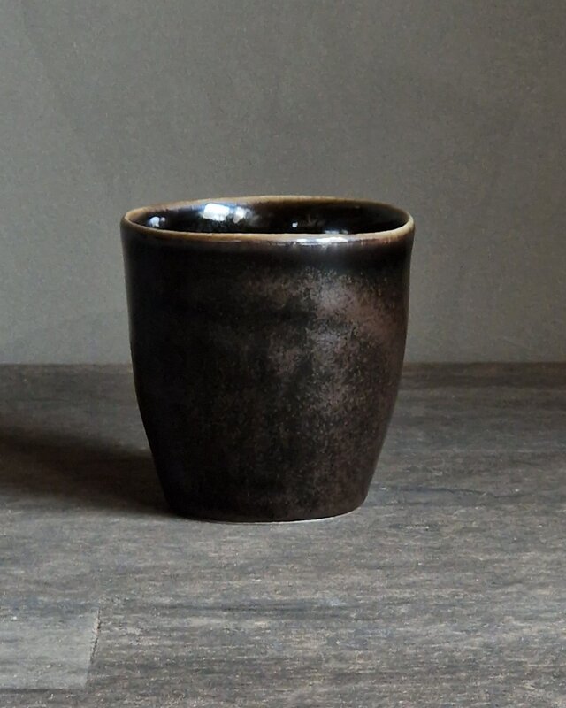 Luksa Home Collection Koffiekop Trulli | Donkerbruin | 4 Stuks | H8,5 x D8,5 cm