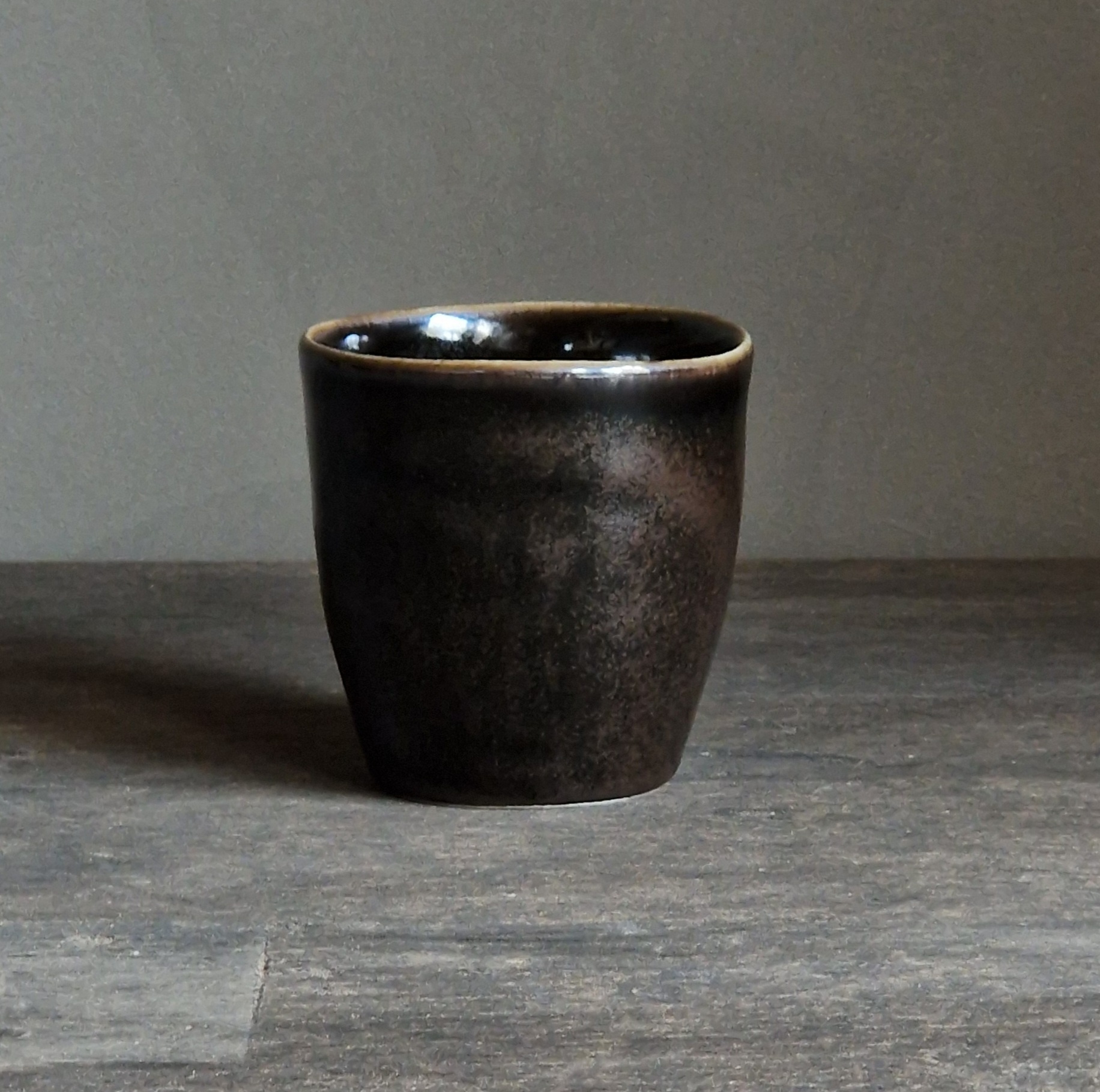 Luksa Home Collection Koffiekop Trulli | Donkerbruin | 4 Stuks | H8,5 x D8,5 cm