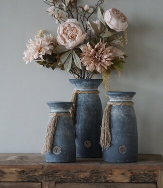 Brynxz Pot Vaas Met Touw | S | Ancient Clay | H25xD13 cm