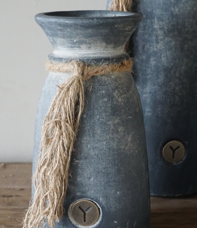 Brynxz Pot Vaas Met Touw | S | Ancient Clay | H25xD13 cm