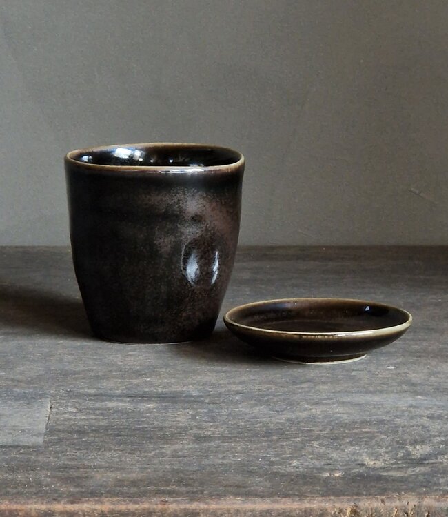 Luksa Home Collection Schoteltje Trulli | Donkerbruin | 8 Stuks | D8,5 cm