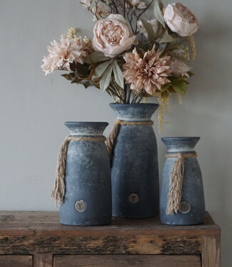 Brynxz Pot Vaas Met Touw | L | Ancient Clay | H35xD16 cm