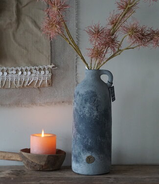 Brynxz Vaas Fles Met Oor | M | Stone Black | H38xD15 cm