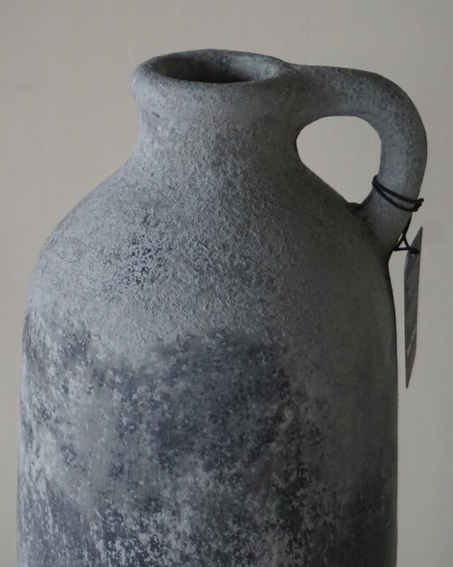 Brynxz Vaas Fles Met Oor | M | Stone Black | H38xD15 cm