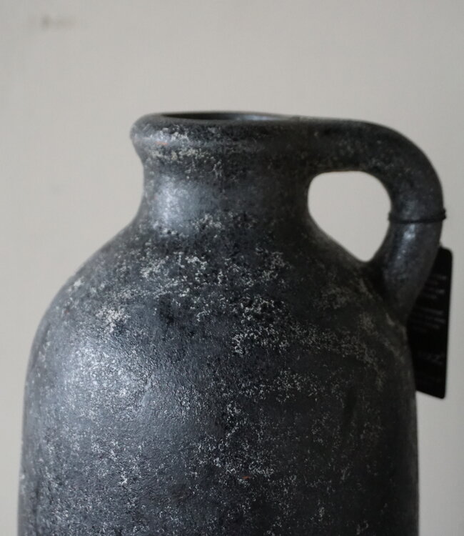 Brynxz Vaas Fles Met Oor | M | Basalt | H38 x D15 cm