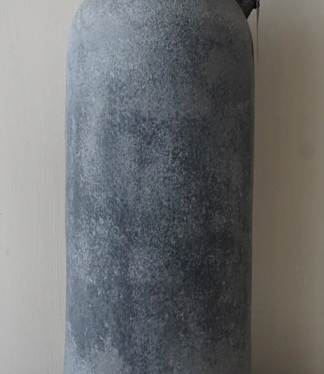 Brynxz Vaas Fles Met Oor | L | Stone Black | H46xD19 cm