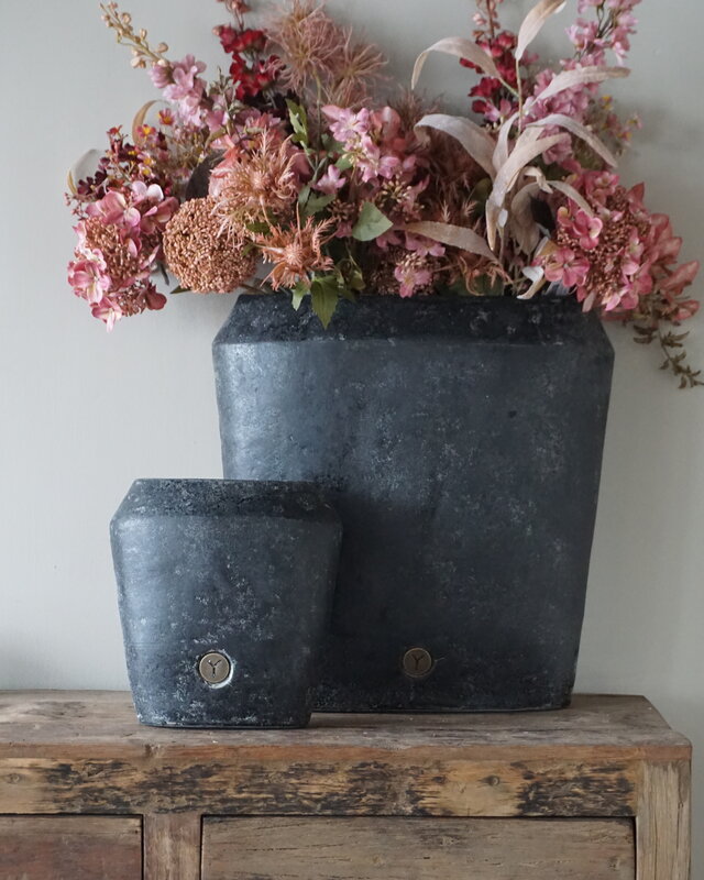 Brynxz Plantenbak Ovaal Deluxe | L | Basalt | H45xB44xD15 cm