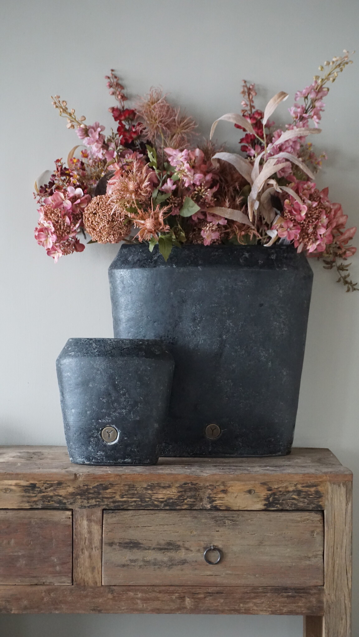 Brynxz Plantenbak Ovaal Deluxe | L | Basalt | H45xB44xD15 cm