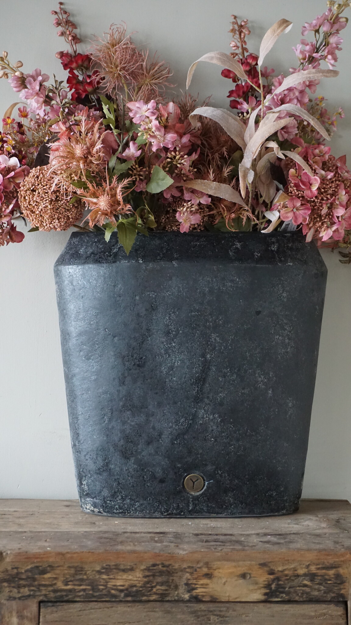 Brynxz Plantenbak Ovaal Deluxe | L | Basalt | H45xB44xD15 cm