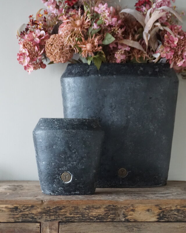 Brynxz Plantenbak Ovaal Deluxe | S | Basalt | H25xB24xD15 cm