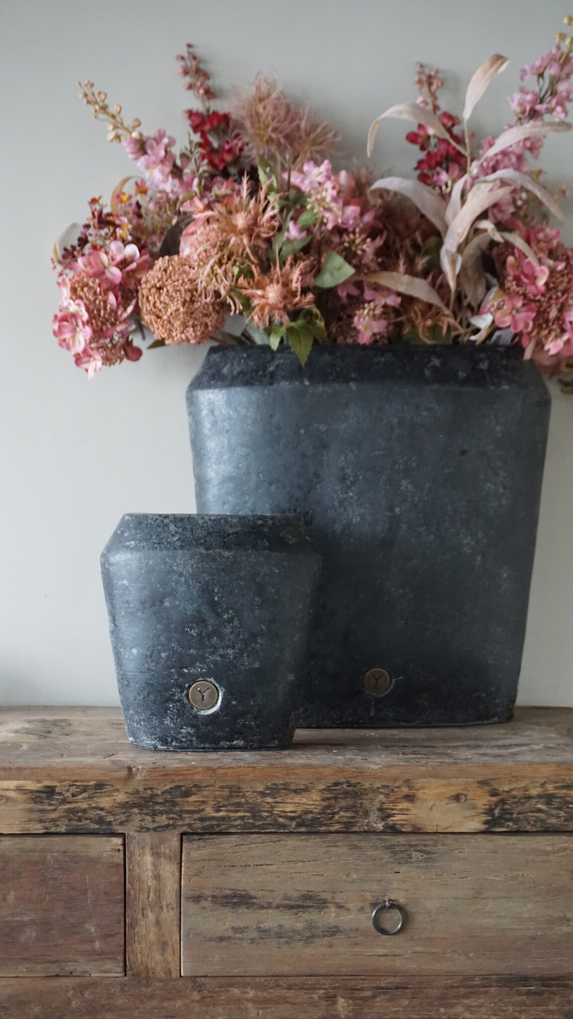 Brynxz Plantenbak Ovaal Deluxe | S | Basalt | H25xB24xD15 cm