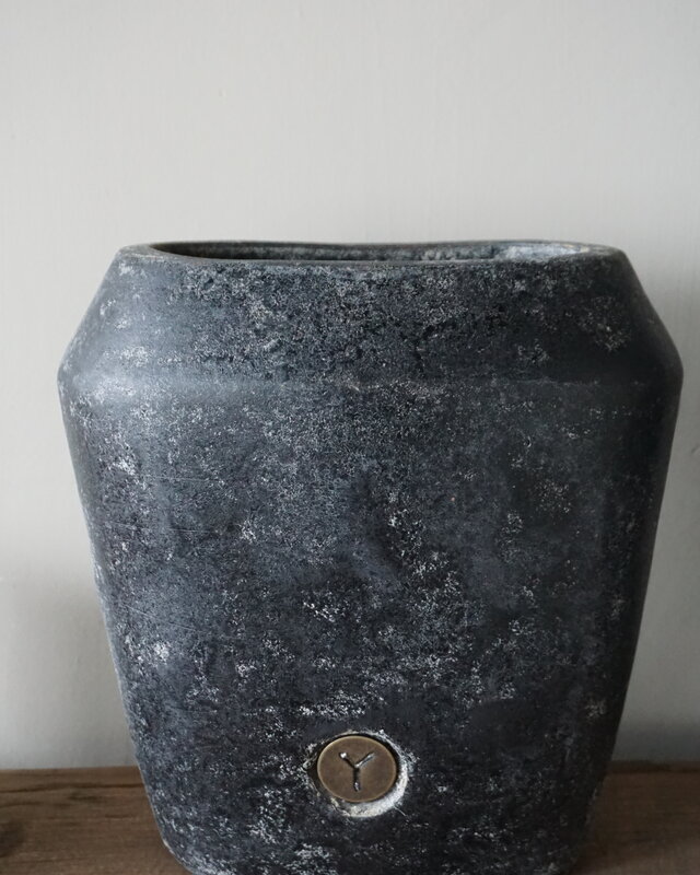 Brynxz Plantenbak Ovaal Deluxe | S | Basalt | H25xB24xD15 cm