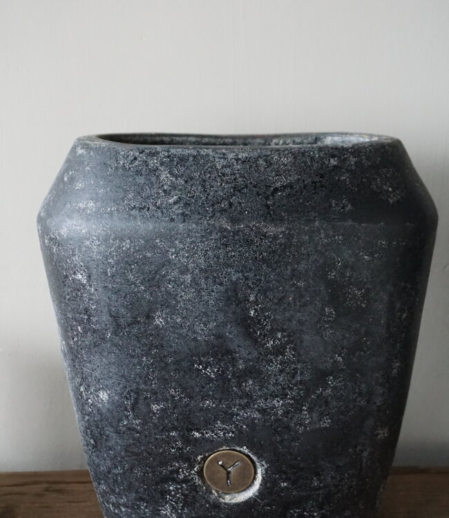 Brynxz Plantenbak Ovaal Deluxe | S | Basalt | H25xB24xD15 cm