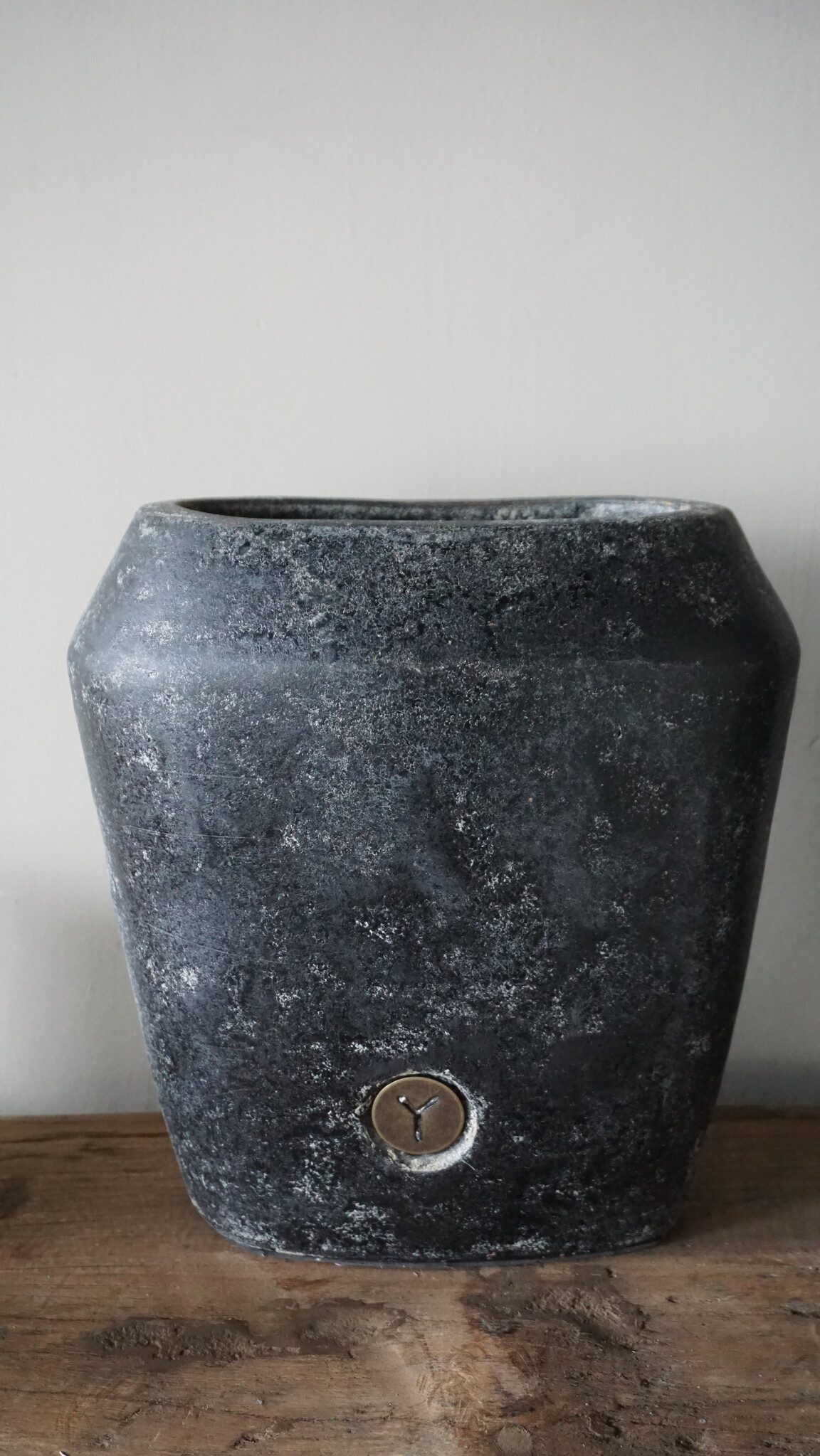 Brynxz Plantenbak Ovaal Deluxe | S | Basalt | H25xB24xD15 cm